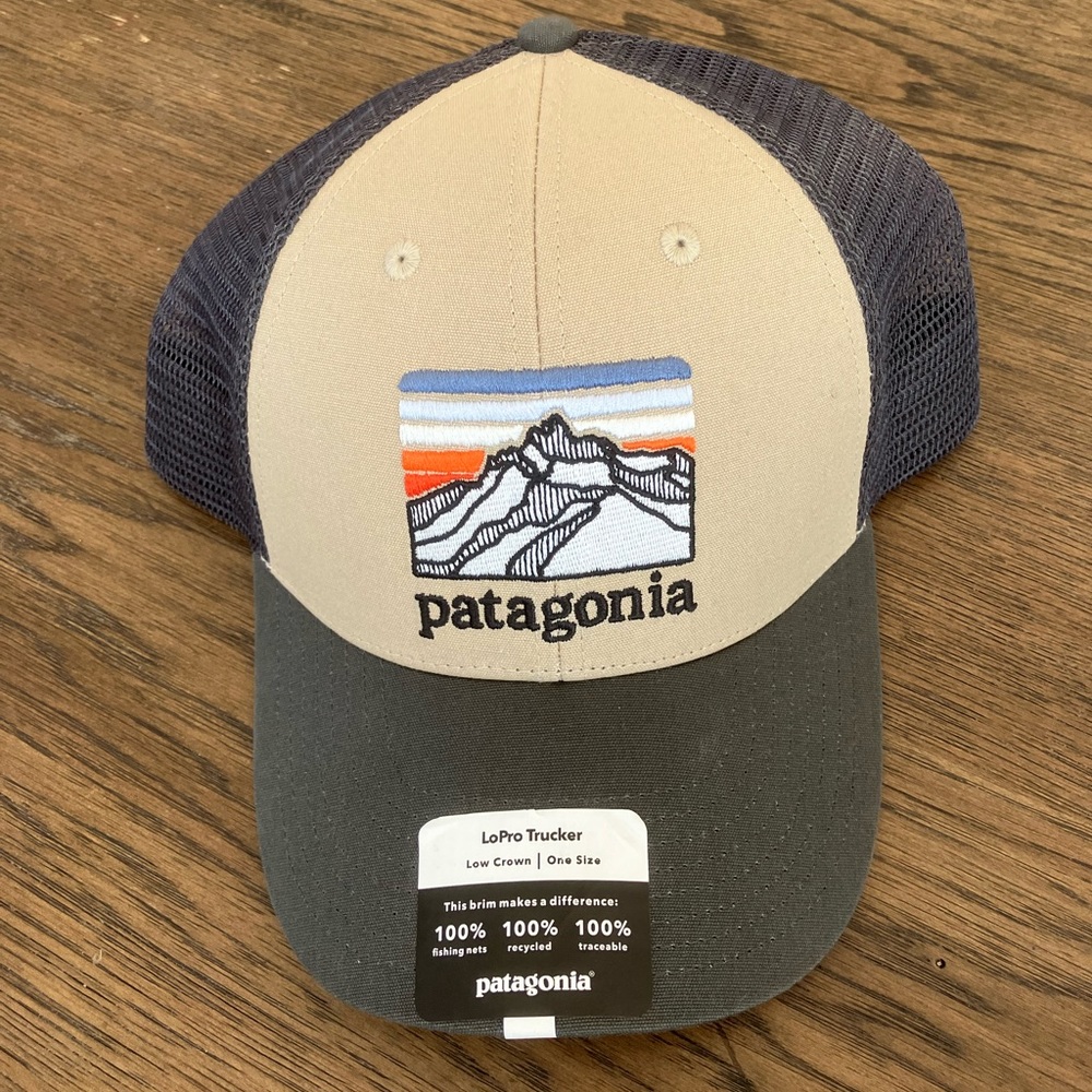 Patagonia LoPro Trucker hat Line Logo - new with tags